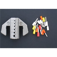 Kennedy Crimping Tool with Insulated Cord-End Terminals (White, Yellow, Red, Orange Ferrules) - Buy at chavda.com