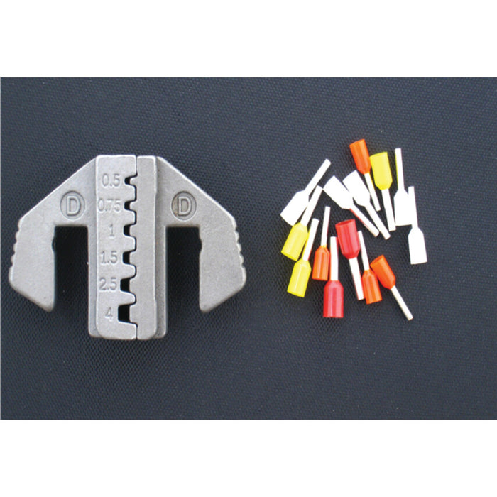 Kennedy Crimping Tool with Insulated Cord-End Terminals (White, Yellow, Red, Orange Ferrules) - Buy at chavda.com