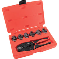 Kennedy RATCHET CRIMPING TOOL C/WINTERCHANGEABLE JAWS 8PC