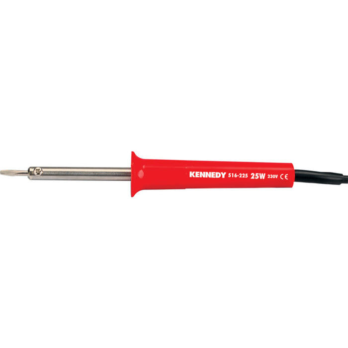 KENNEDY 516-225 25W Soldering Iron. 230V UK Plug - Durable, Reliable, and Perfect for Electronics Soldering.