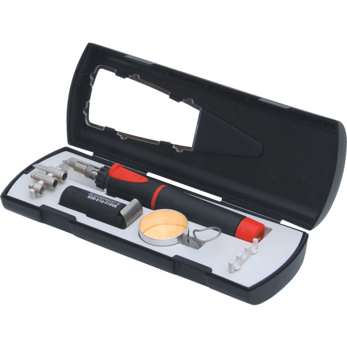 Kennedy Butane Soldering Iron Kit - 7 Piece Set | Portable Cordless Soldering Kit