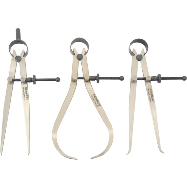 Kennedy 6" Dividers & Calipers Set - Industrial Measuring Tools for Machinists & Engineers