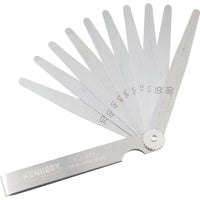 Kennedy 4 inch 10 Blade Metric Feeler Gauge - Precision Gap Measurement Tool