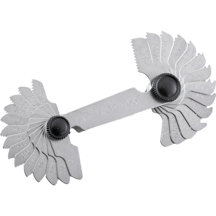 Whitworth 55-Degree Screw Pitch Gauge - Measure Thread Pitch Precisely
