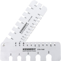 KENNEDY Wire Gauge - Imperial 1-36SWG, Quality Industrial Tooling for Precise Wire Measurement