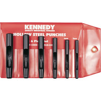 Kennedy Hollow Steel Punch Set - Quality Industrial Tooling for Hole Making