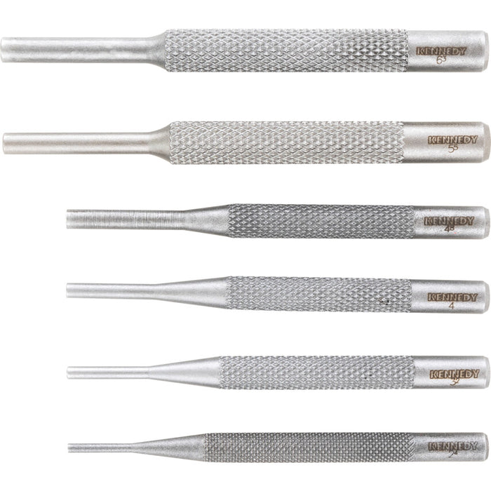 Kennedy Parallel Pin Punches Set of 6 | Metal Pin Removal Tools | Pin Punch Kit