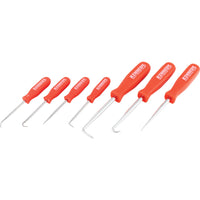 Kennedy 7-Piece Pick and Hook Set - Automotive Tools with Red Handles