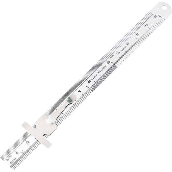 Rustless Ruler with Clip - 150mm/6