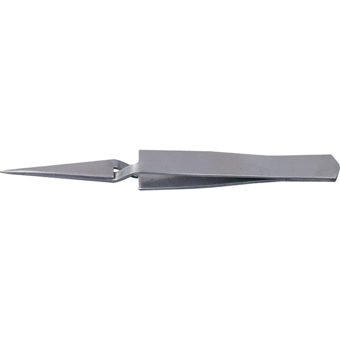 Kennedy 115mm Sharp Nose Precision Tweezers - Stainless Steel Tool for Electronics, Crafts, and Jewelry