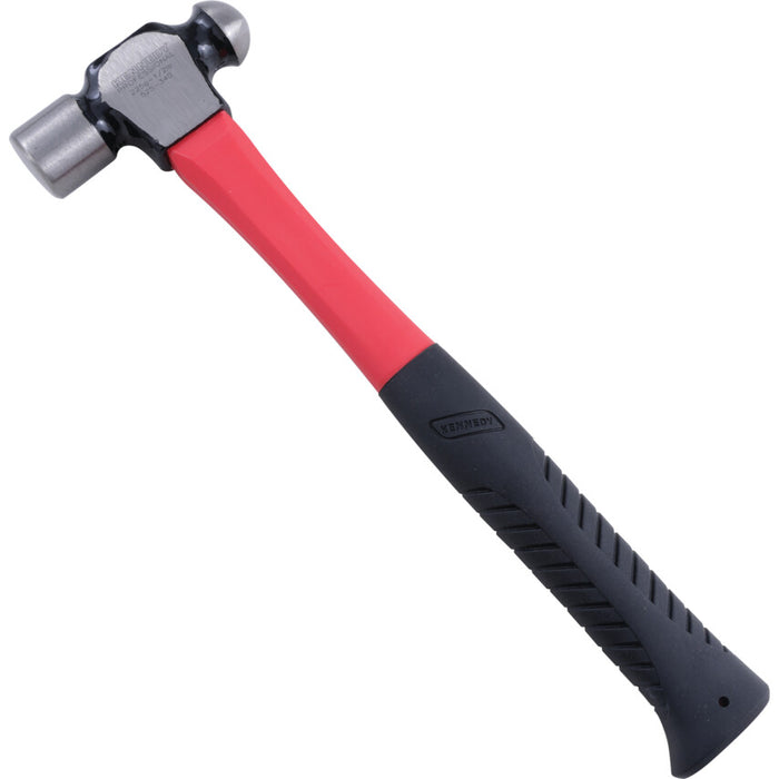 Kennedy 3/4lb Ball Pein Hammer - Fibreglass Handle - Metalworking Tool