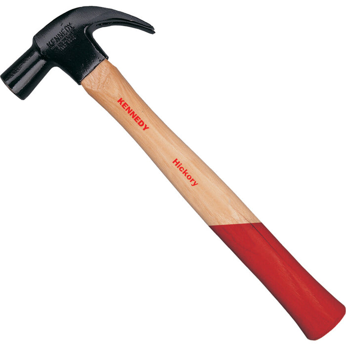 Kennedy 16oz Curved Claw Hammer - Hickory Handle, Durable Claw Hammer Tool.
