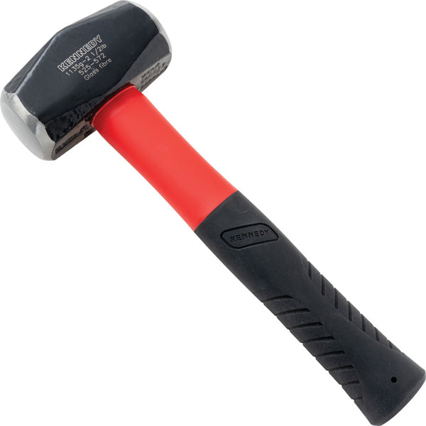 Kennedy 4lb CLUB / LUMP HAMMER, FIBREGLASS HANDLE WITH RUBBER GRIP