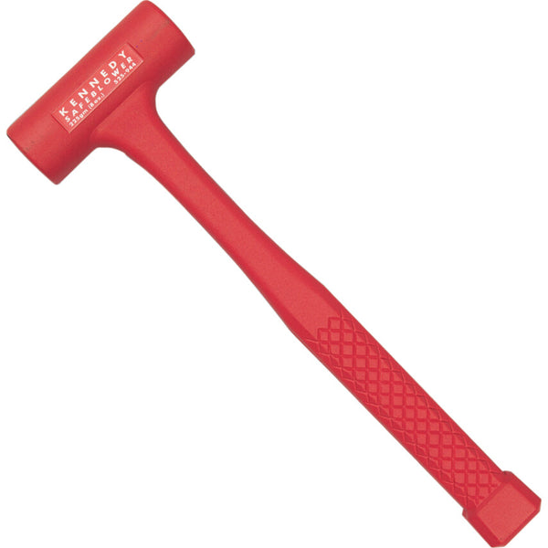 KENNEDY 20OZ Polyurethane Safeblower Hammer, 43MM Head - Heavy Duty Non-Marring Mallet