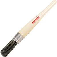 KENNEDY No. 12 Wood Handle Sash Brush: Round Paint Brush for Trim & Detail Work