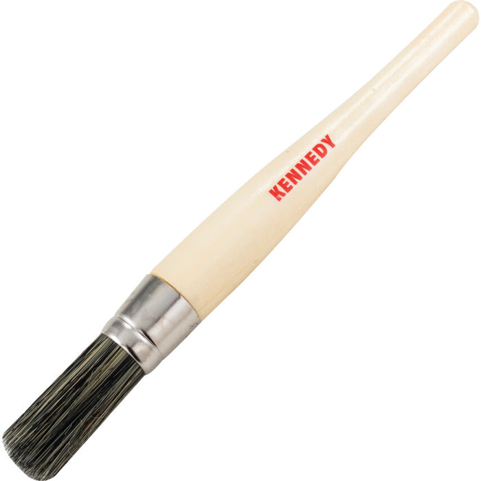 KENNEDY No. 12 Wood Handle Sash Brush: Round Paint Brush for Trim & Detail Work