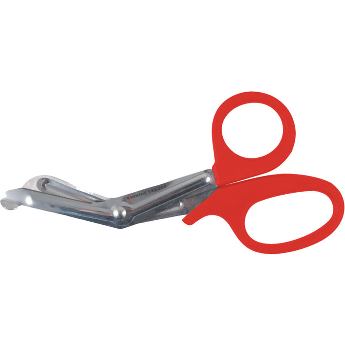 Kennedy Trauma Shears, Emergency Medical Scissors, Red Handle. Multi-Purpose cutter for EMT, Paramedics. Medical First Aid Tool