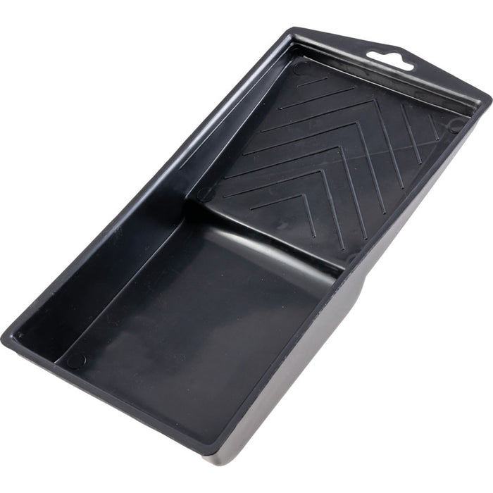 KENNEDY 100mm Mini Paint Roller Tray - Black Plastic Painting Tray for Small Rollers - chavda.com
