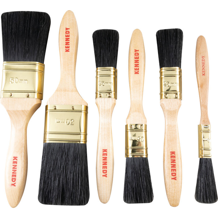Kennedy Professional Paint Brushes Set of 6 - Quality Painting Tools
