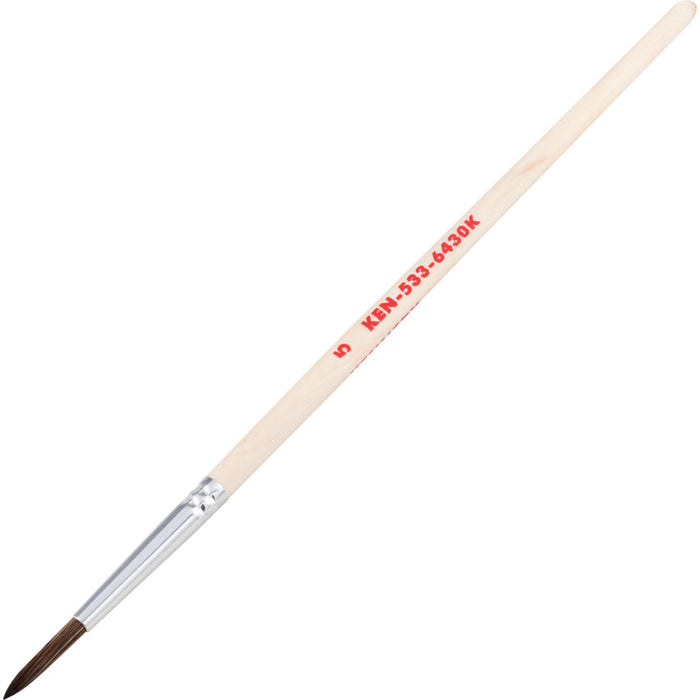 Kennedy No.5 Artist Paintbrush - Round Tip, Wooden Handle, Size 5 - Art Brush for Painting