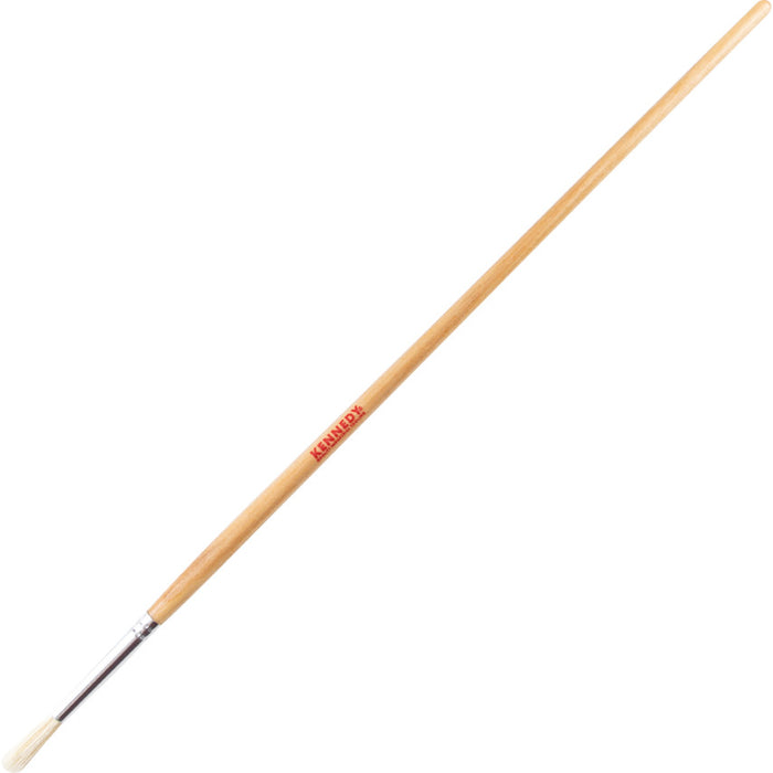 KENNEDY Round Fitch Brush, Natural Wood Handle, Size 4, Artist Paint Brush