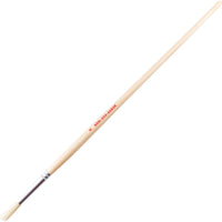 KENNEDY No.6 Round Fitch Brush - Natural Wood Handle. Art Brush for Fine Detail & Precision Painting.