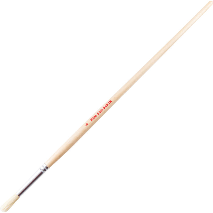 KENNEDY No.6 Round Fitch Brush - Natural Wood Handle. Art Brush for Fine Detail & Precision Painting.