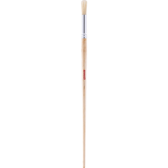 Kennedy No. 8 Round Fitch Brush - Natural Wood Handle Painting Brush | chavda.com