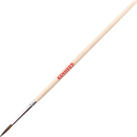 Kennedy No. 1 Artist Paint Brush - Round Tip, Wooden Handle for Fine Art, Detailing, and Miniature Painting