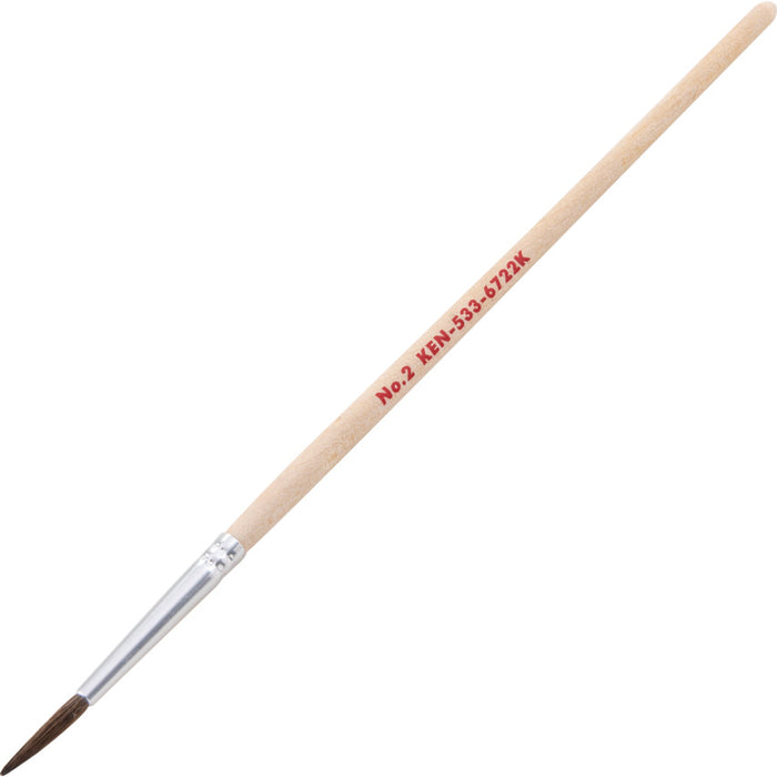 KENNEDY NO.2 Artist Brush, Wooden Handle - Round Paint Brush for Art & Crafts