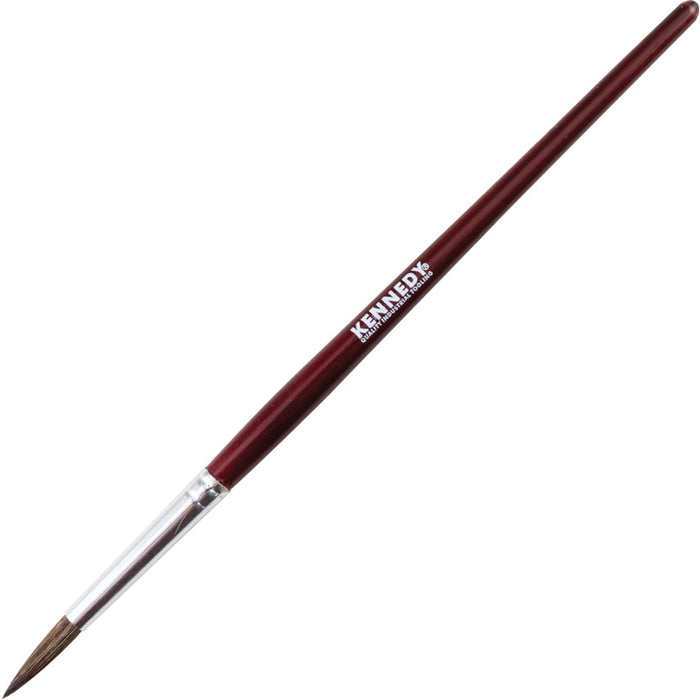 Kennedy No.8 Artist Brush - Varnished Wooden Handle, Fine Point Detail Paint Brush