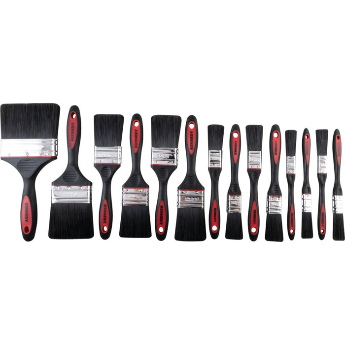 Kennedy Professional Synthetic Paint Brush Set - 14 Piece Assortment | Quality Painting Tools