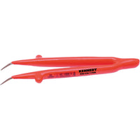 KENNEDY Insulated Tweezers Bent 145mm - Electrician Tool, Insulated Tweezers, Precision Tweezers, Electrical Maintenance