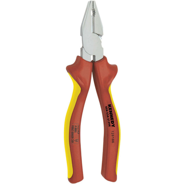 Kennedy Combination Pliers Insulated 180mm Chromed, 2-Component Handle. Chavda.com