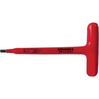 Kennedy Insulated Hex Key 5mm, 1000V VDE Screwdriver. T-Handle Hex Wrench for Electrical Work.
