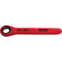KENNEDY 14mm Insulated Ratchet Ring Spanner 1000V - Double Triangle Electrician Wrench