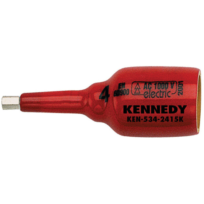 KENNEDY 8mm Insulated Hex Socket - 1000V - Insulated Hexagon Socket, Electrician's Tool, 3/8