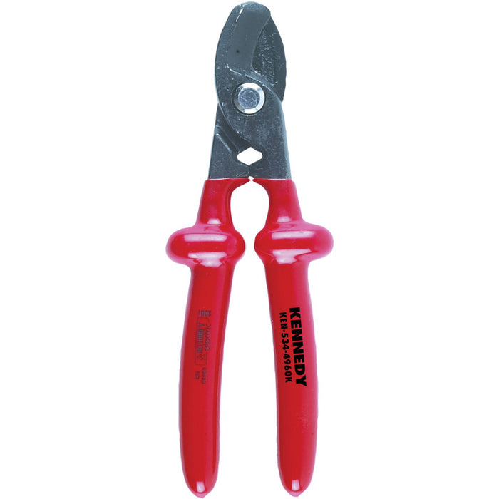 KENNEDY 210MM Insulated Cable Cropper - Wire Cutter Stripper Tool - Red Handle