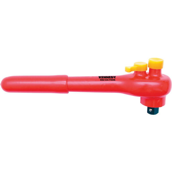 Kennedy Insulated Reversible Ratchet Wrench 1/2" Drive - Safety Tool for Electrical Work
