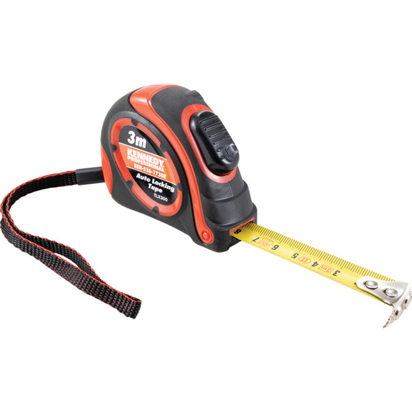 Kennedy 3M Nylon Coated Tape Measure - Double Sided Steel Measuring Tool