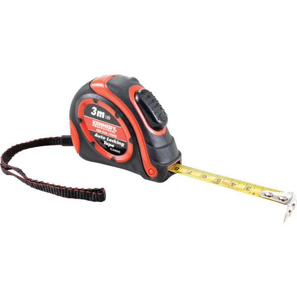 KENNEDY 3M/10' Steel Tape Measure - Nylon Coated Double Sided Measuring Tool for Professionals & DIY Projects