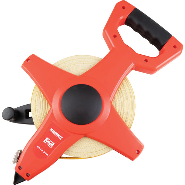Kennedy 50m Fiberglass Measuring Tape: Open Frame Design, 165 ft. Durable, Accurate. Measuring Tool for Construction & Landscaping