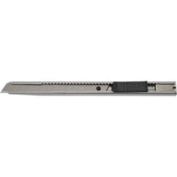 KENNEDY Ultra Slim Utility Knife - 13-Segment Snap-Off Blade, Silver Metal. Precision Cutting Tool