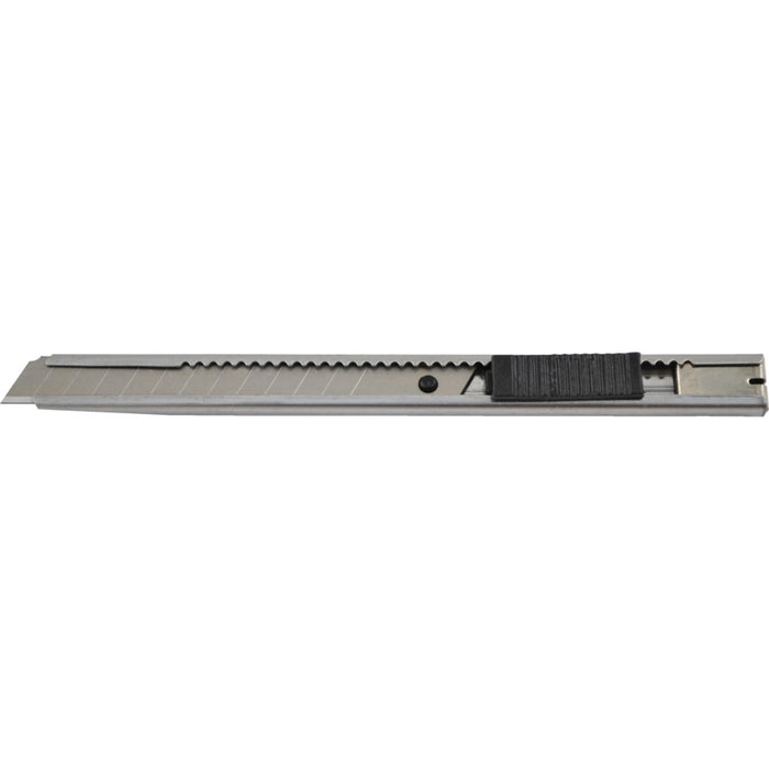 KENNEDY Ultra Slim Utility Knife - 13-Segment Snap-Off Blade, Silver Metal. Precision Cutting Tool