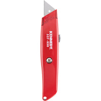 KENNEDY Standard Retractable Trimming Knife - Red Utility Knife - Cutting Tool