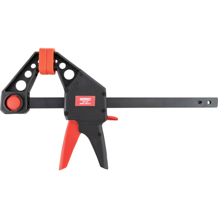 Kennedy 325mm One-Handed Professional Bar Clamp - 180kg Clamping Force, Heavy-Duty Woodworking Tool