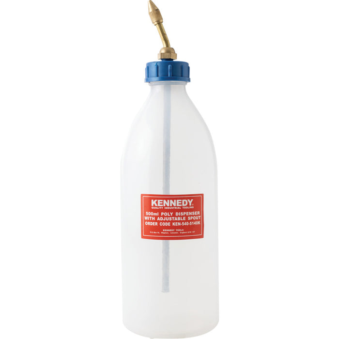 Kennedy 500ml POLY DISPENSER WITH ADJUSTABLE SPOUT
