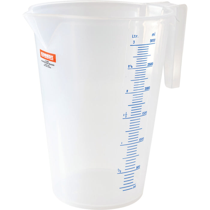 Kennedy 3LTR POLYETHYLENE MEASURE