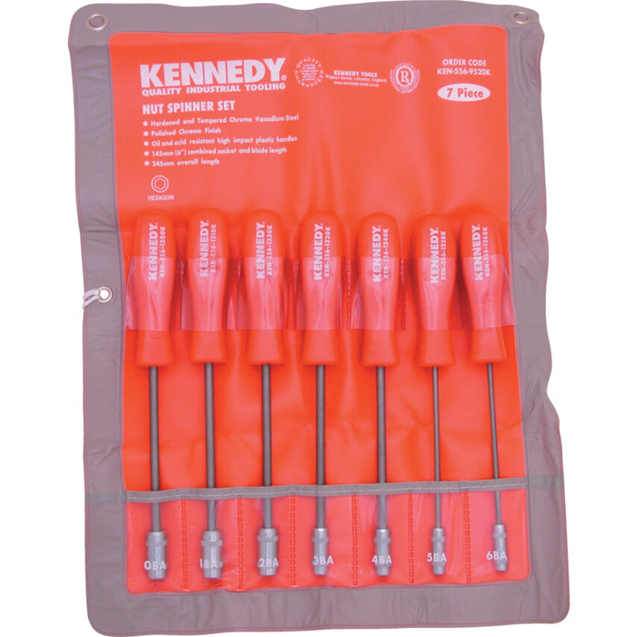 Kennedy 7-Piece BA Nut Spinner Set KEN5569520K: Quality Tool Set for Precision Fastening
