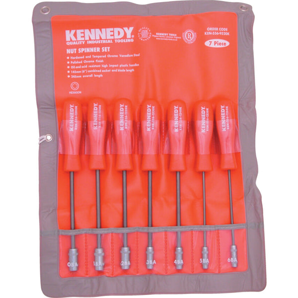 Kennedy 7-Piece BA Nut Spinner Set KEN5569520K: Quality Tool Set for Precision Fastening